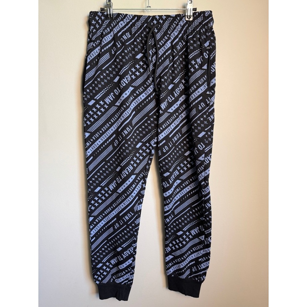 Space Jam A New Legacy Mens Joggers M Black Graphic Streetwear Looney Tunes